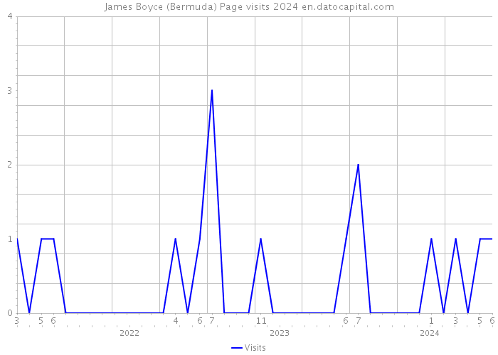 James Boyce (Bermuda) Page visits 2024 