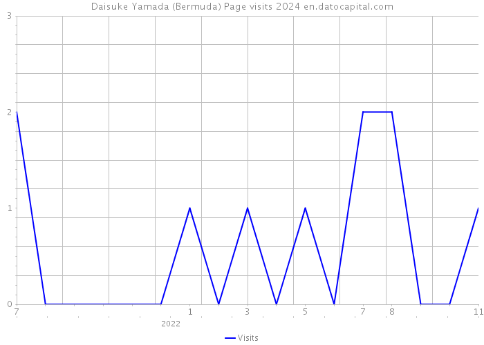 Daisuke Yamada (Bermuda) Page visits 2024 