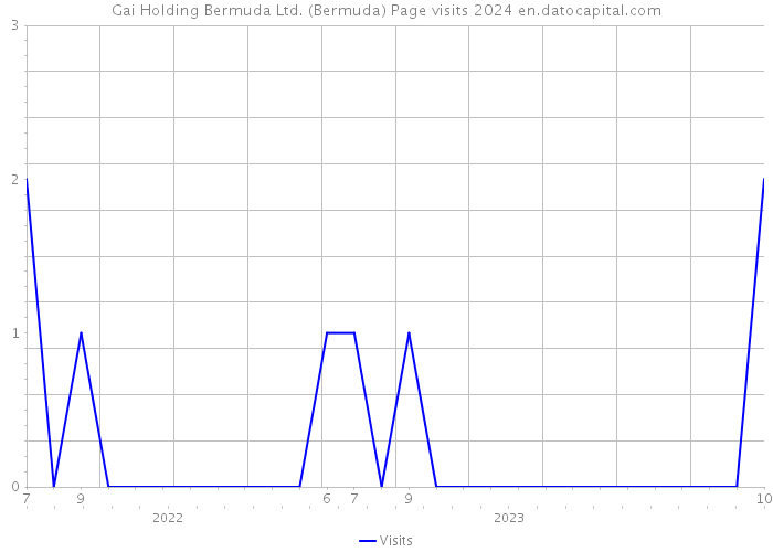 Gai Holding Bermuda Ltd. (Bermuda) Page visits 2024 